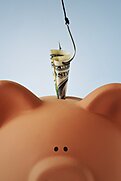 Social Security’s Trust Fund Promo - Piggy Bank with Fishing Hook
