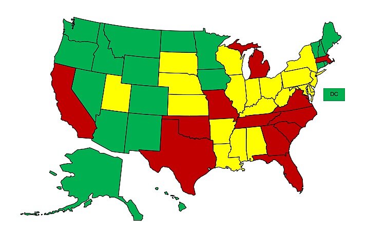 State Regulatory Map_Nurses