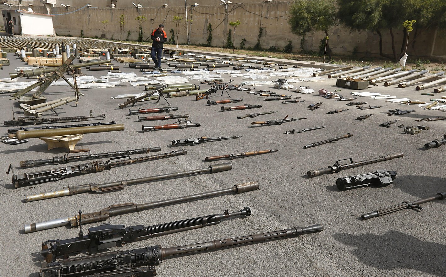 Small arms and light weapons seized by the Syrian government