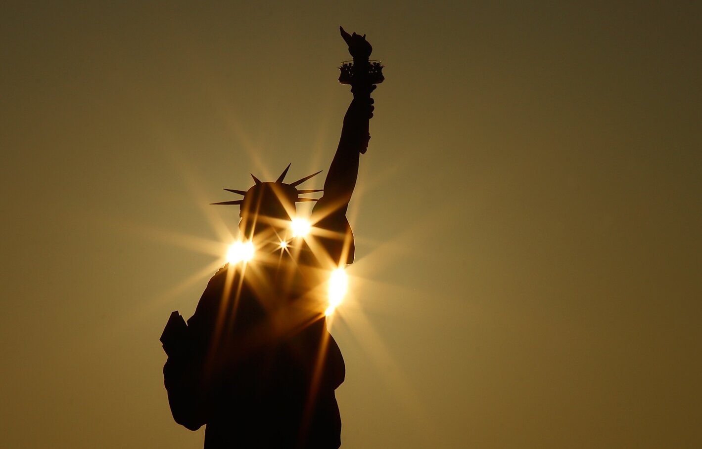 Bright Statue of Liberty