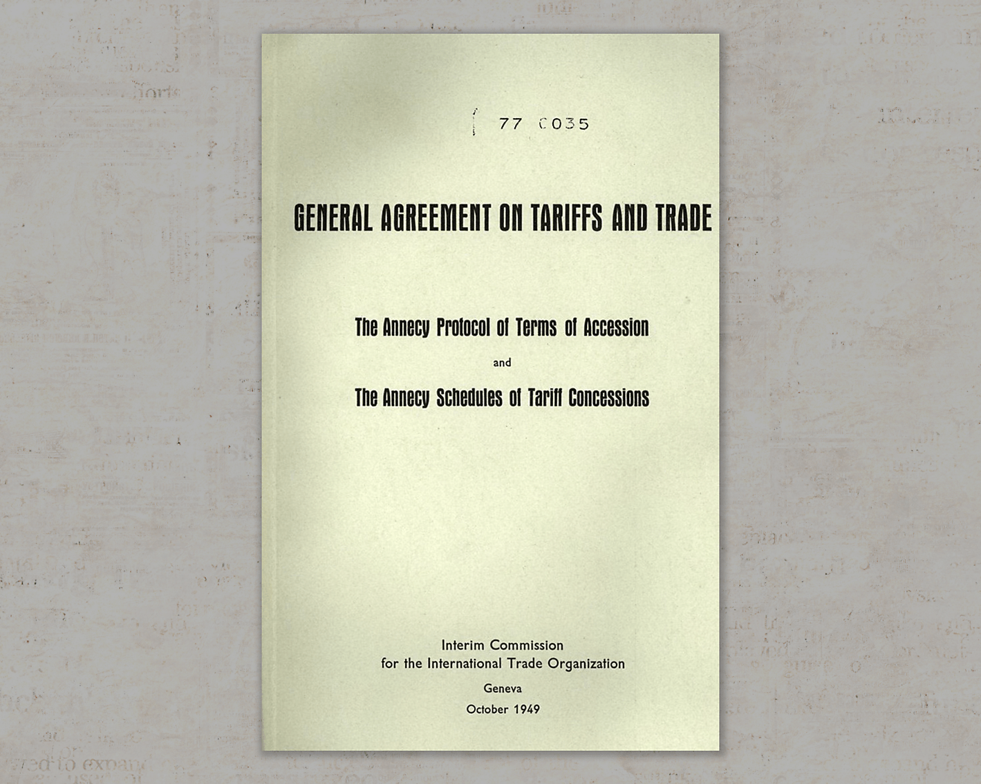 An image of the 1949 GATT Book