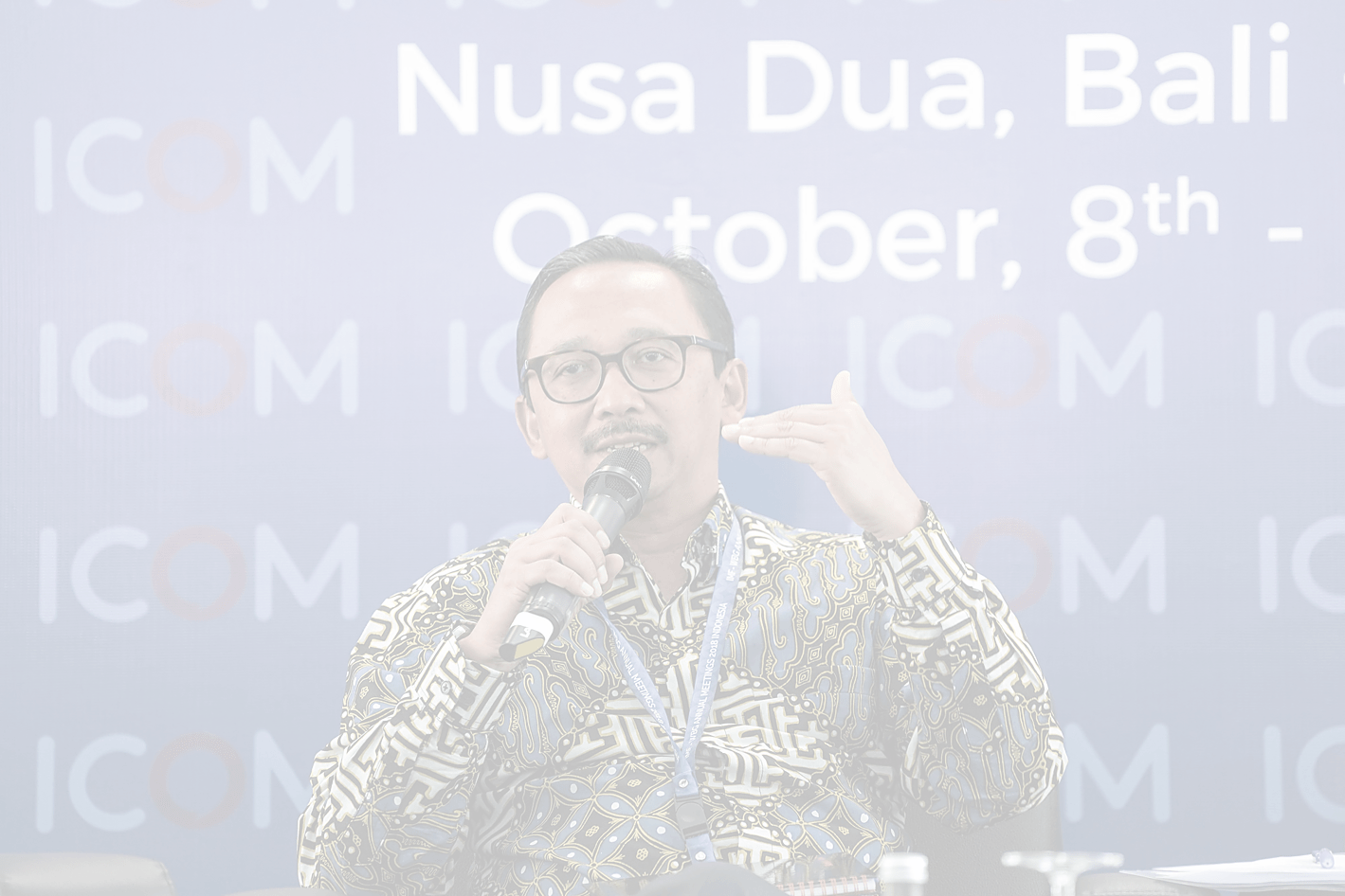 Juda Agung, Assistant Governor at the Central Bank of Indonesia, speaking.