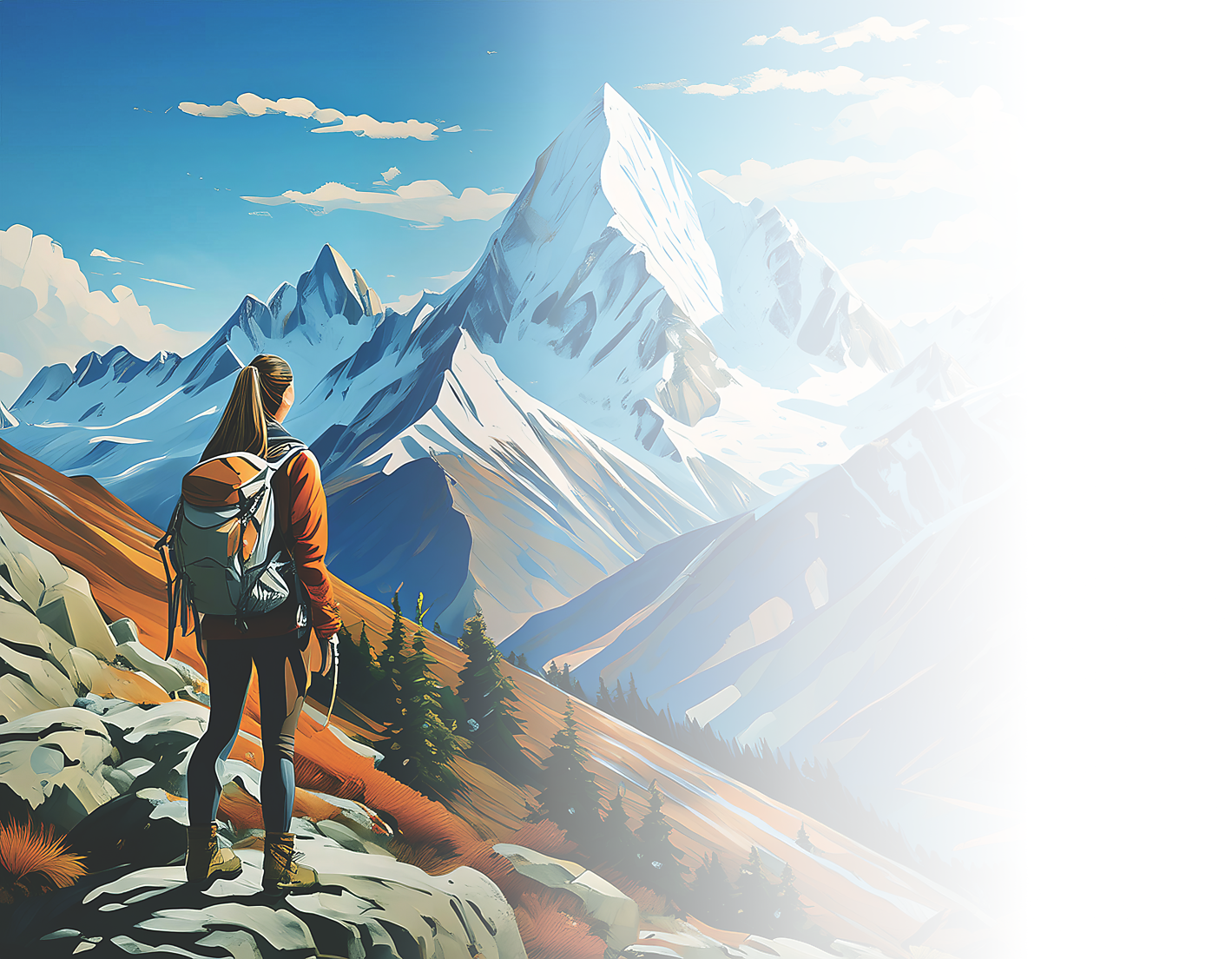 Woman Hiking - Annual Report 2023