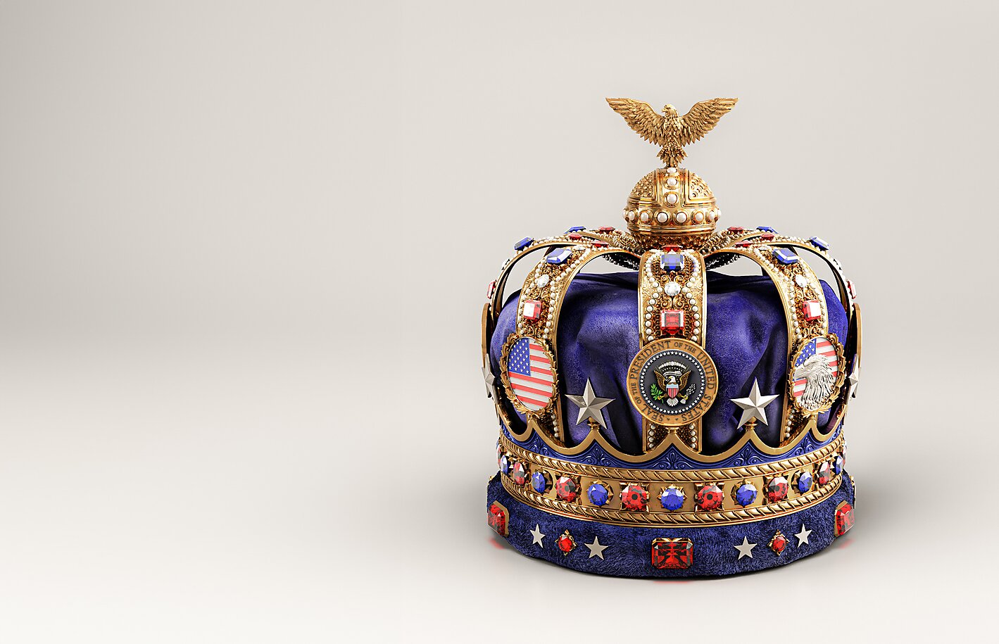 Free Society Fall 2024 cover image hero - A crown representing American monarchy