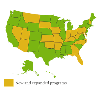 School choice map visualization