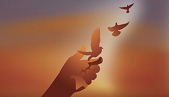 Hand With Doves - Vision for Liberty