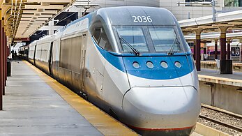 Acela train at a station