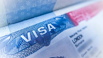 Detail Of A United States Of America Work Visa