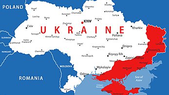 ukraine russia map