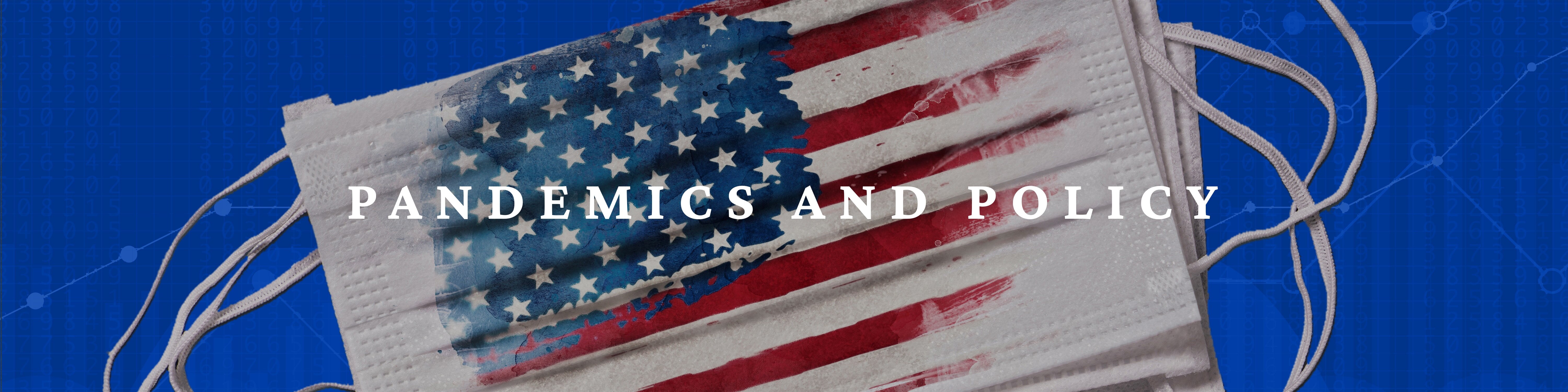 Surgical mask with American flag print