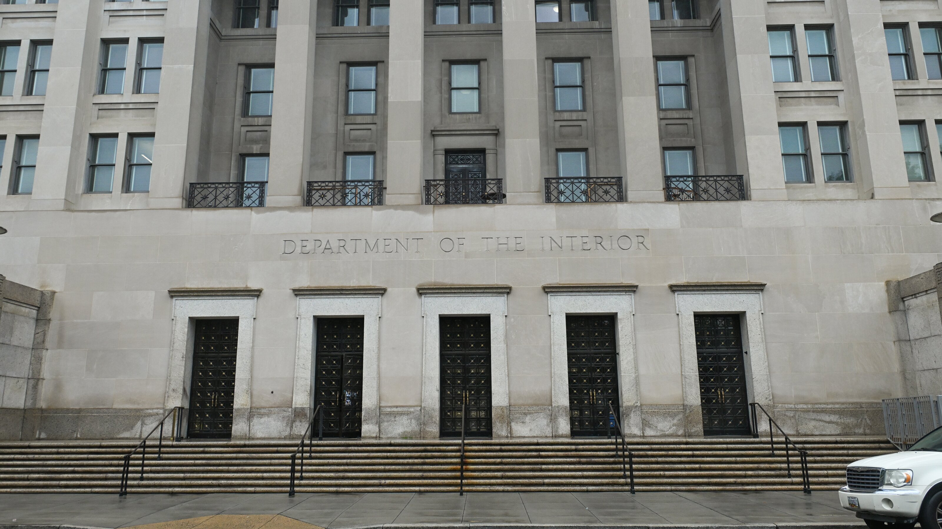 The Stewart Lee Udall building, housing the Department of the Interior, in Washington, D.C., United States, on May 28, 2025. 