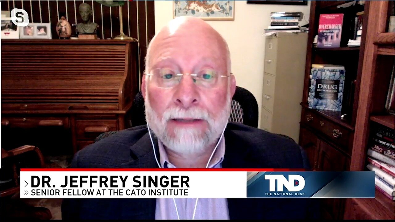 Jeffrey A. Singer discusses the Johnson & Johnson vaccine distribution, President Biden's COVID-19 goal, and COVID variants on Sinclair Broadcast Group's The National Desk