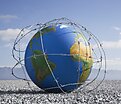 Globe with Barbed Wire