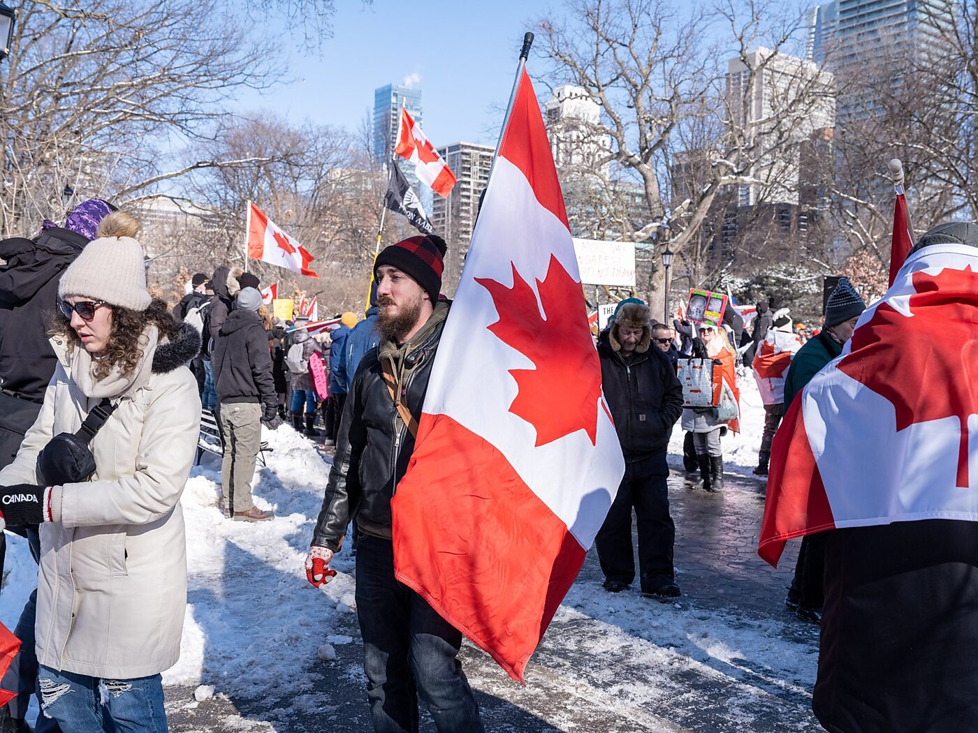 Canadian protesters