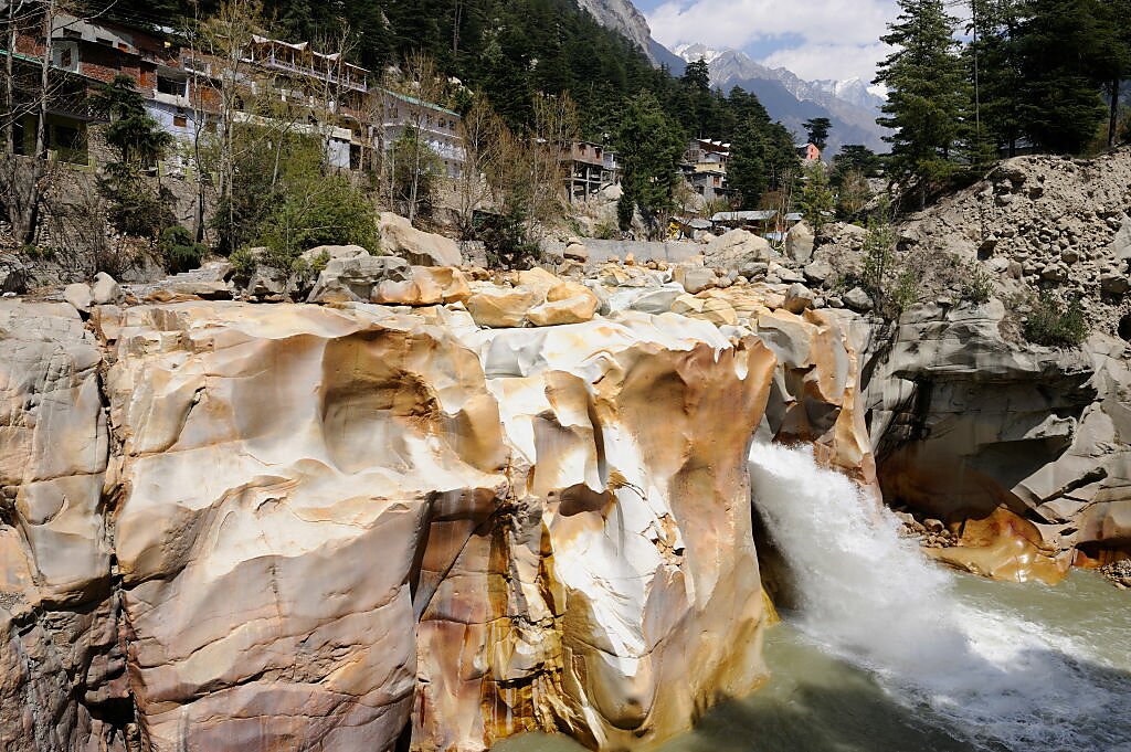 Gangotri Waterfall, the source of the Ganges