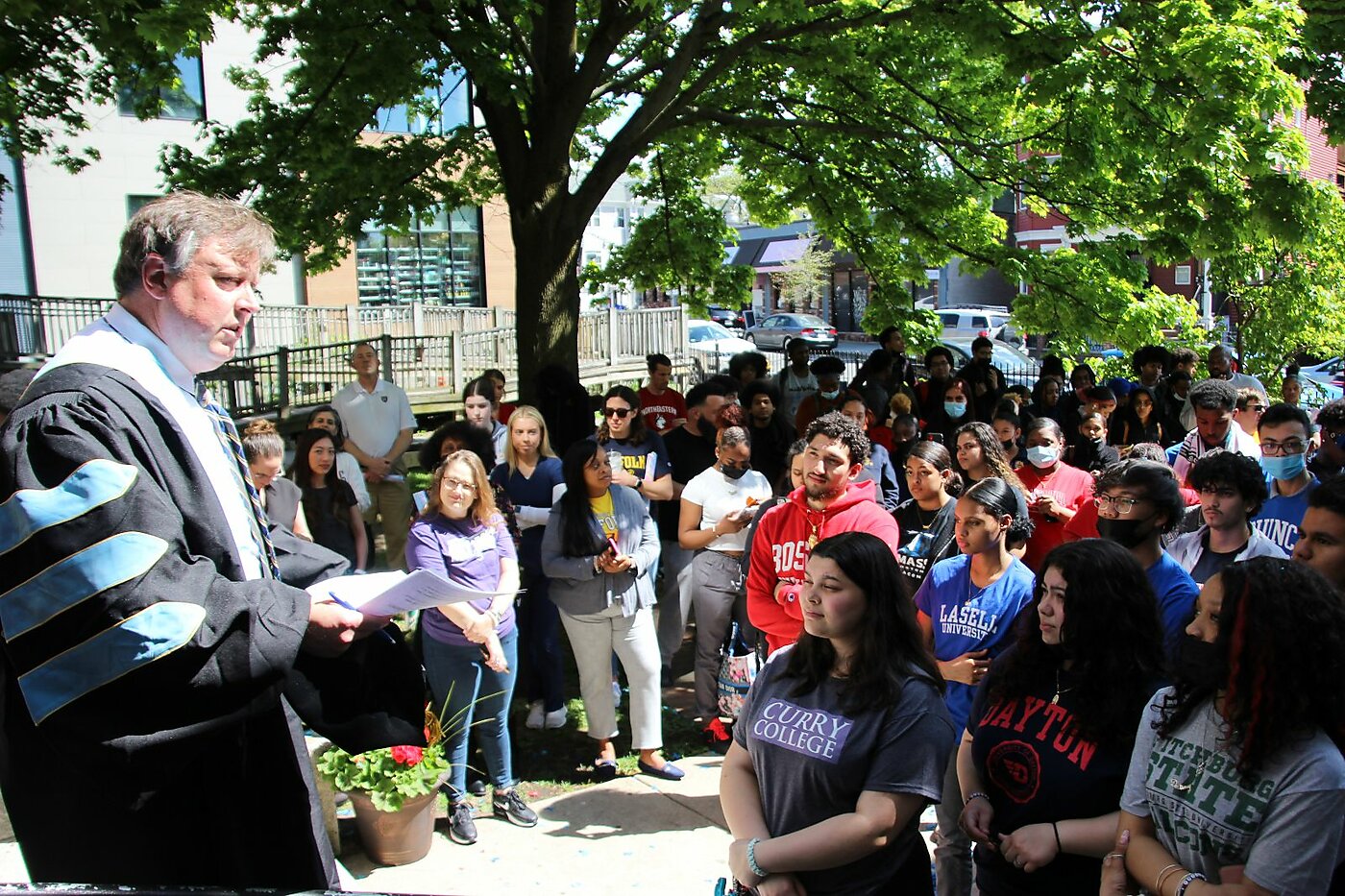 CRB students showing their college pride.