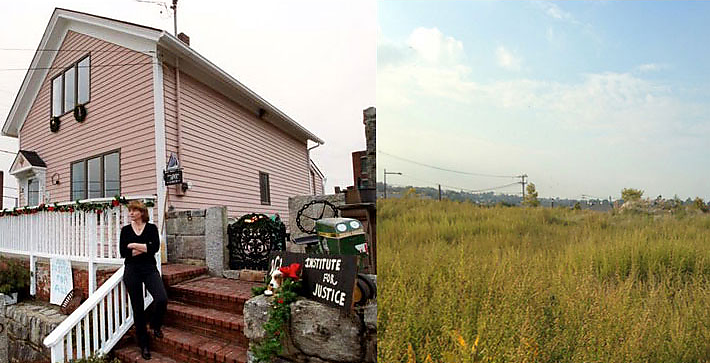 Suzette Kelo's house before and after eminent domain