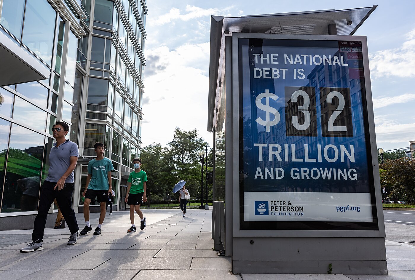 The U.S. national debt is $32.8 trillion, Sept. 1, 2023. (Getty Images) 