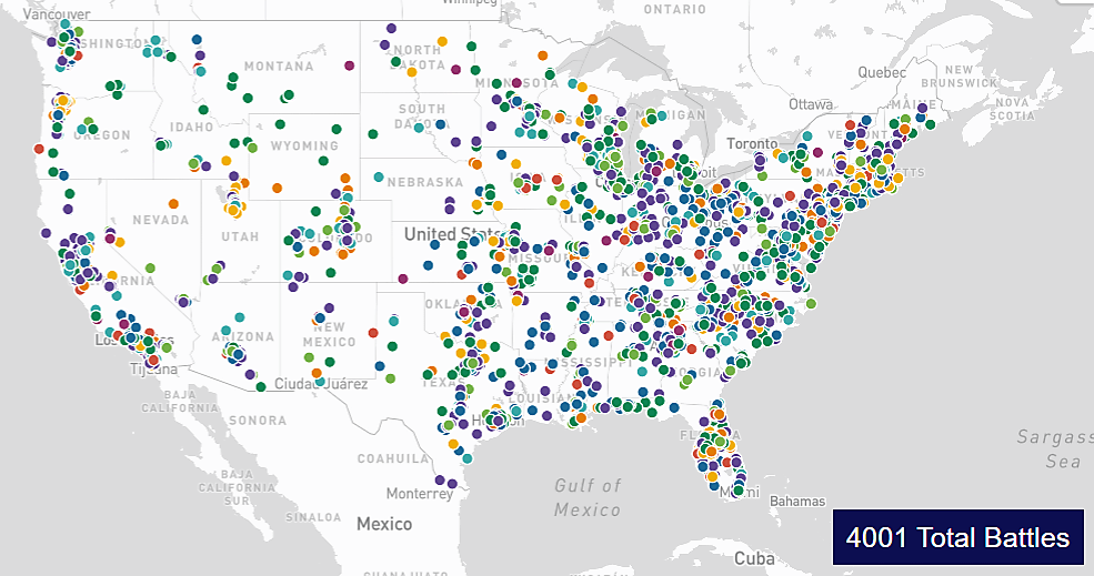 Public Schooling Battle Map Passes 4,000 Conflicts
