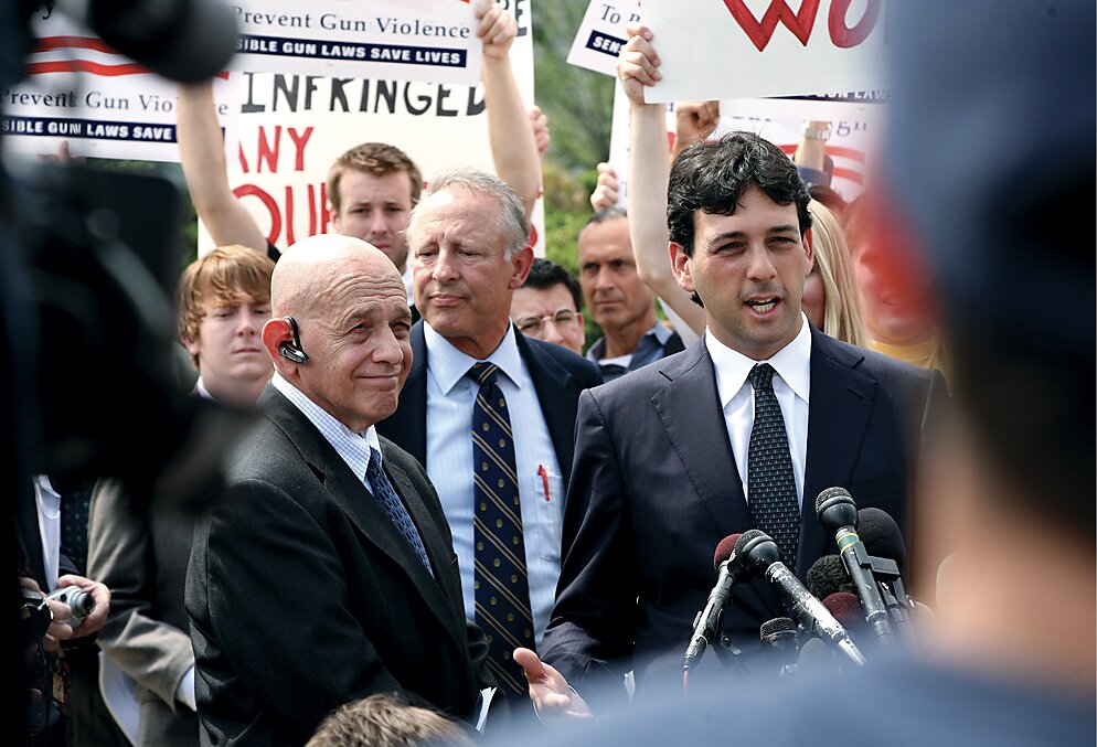Bob Levy outside Supreme Court DC v. Heller