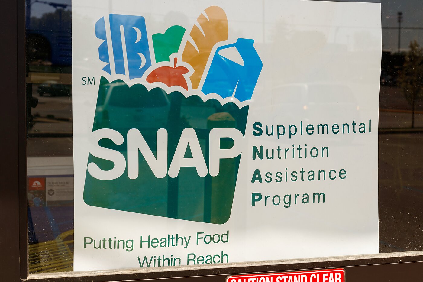 SNAP Sign Outside of Grocery Store