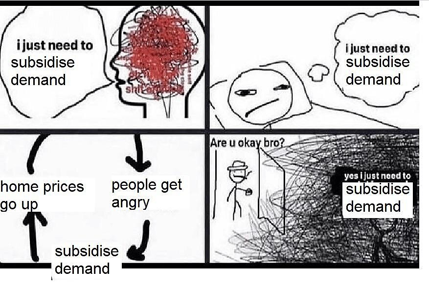 I just need to subsidize demand meme