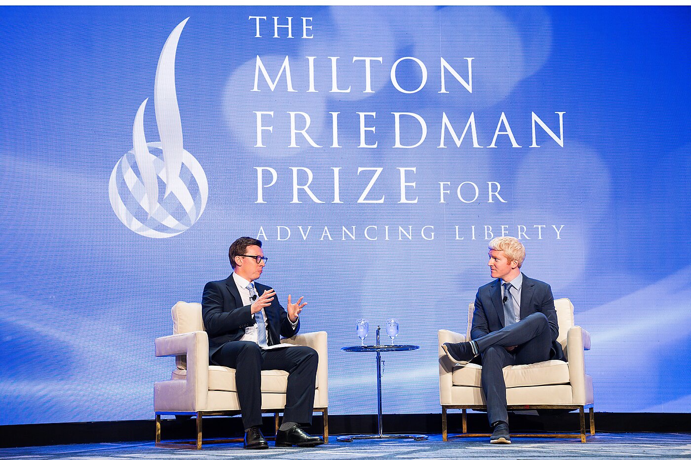 Patrick Collison, cofounder and CEO of Stripe Inc., in conversation with Ryan Bourne, R. Evan Scharf Chair for the Public Understanding of Economics at Cato.