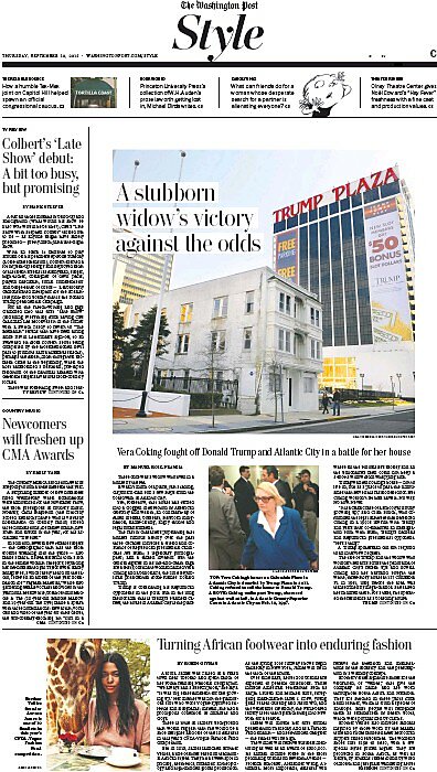 Washington Post on Donald Trump and Vera Coking