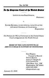 <em>Institute for Free Speech v. Becerra</em>