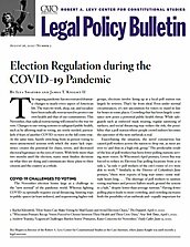 Election Regulation during the COVID-19 Pandemic cover
