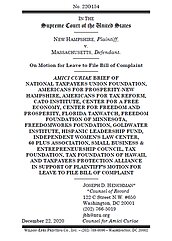 New Hampshire v. Massachusetts