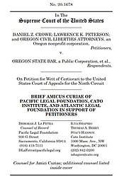 Crowe v. Oregon State Bar cover