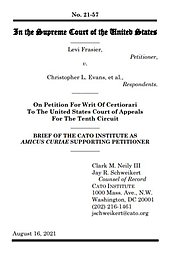<em>Frazier v. Evans</em> SCOTUS brief cover