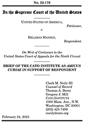 United States v. Hansen Cato Institute