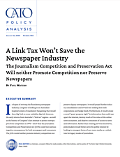 A Link Tax Won't Save the Newspaper Industry