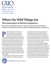 Where the Wild Things Are: The Governance of Private Companies - cover