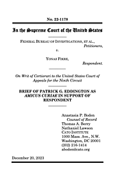 FBI v. Fikre (Eddington) Cover
