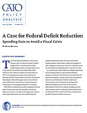 A Case for Federal Deficit Reduction: Spending Cuts to Avoid a Fiscal Crisis - cover