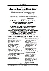 Metal Conversion Technologies v. U.S. Department of Transportation - publication cover