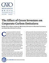 The Effect of Green Investors on Corporate Carbon Emissions - cover