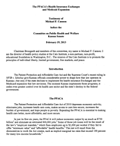 Cannon Testimony 2/19/13 - Cover