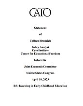 RE: Investing in Early Childhood Education - cover